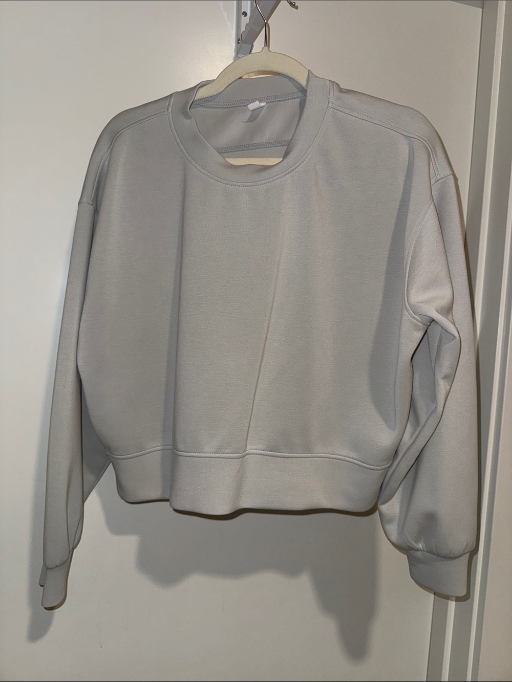 Women’s Crewneck Sweatshirt - Light Gray